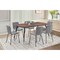 Armen Living Messina and Gillian Light Gray Fabric 7 Piece Rectangular Dining Set SETMSDICH7C - alternate 6